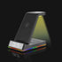 STC 5 in 1 Wireless Charger with Clock/Alarm and Night Light, 15W Qi Fast Charging Station Compatible with iPhone,