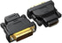 DVI to HDMI Adapter 2-Pack, Bidirectional Female HDMI to DVI-D Male Adapter with Gold-Plated for Monitor, TV