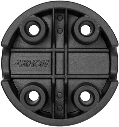 ARKON Mounts SPAMPSCBL Round Mounting Spacer Plate for Cord & Cable Management - 4-Hole AMPS Compatible