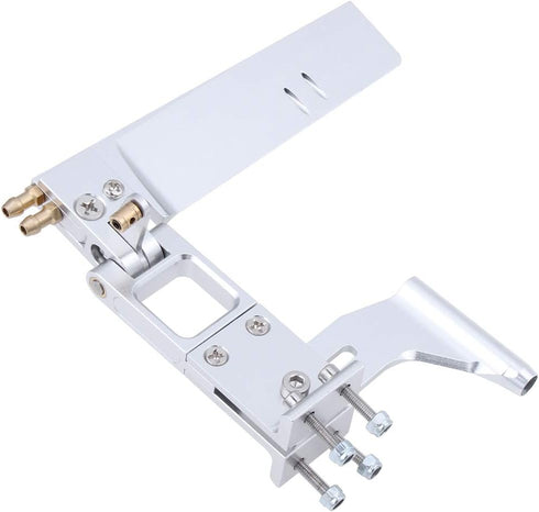 110mm 4mm Hobbypark Aluminum RC Boat Rudder with Shaft Axle Strut Mount Bracket Kit Holder,Dual Water Pickup