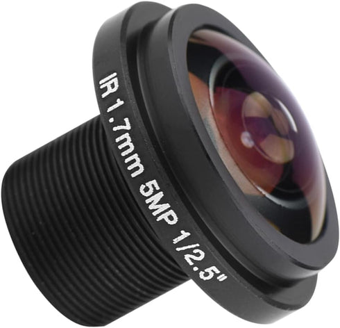 M12 Wide Angle Lens 3×3×3 5Mp Fisheye Security Camera Lens 1.7Mm Length 185 CCTV Lens for Fisheye Security Cam