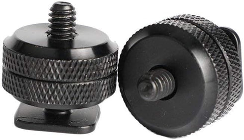 SLOW DOLPHIN 1/4 Inch Hot Shoe Mount Adapter Tripod Screw for DSLR Camera Rig (4 Packs)