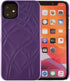 Wallet Case for iPhone 11 with Kickstand and Built-in Mirror, Shockproof Card Holder, Purple
