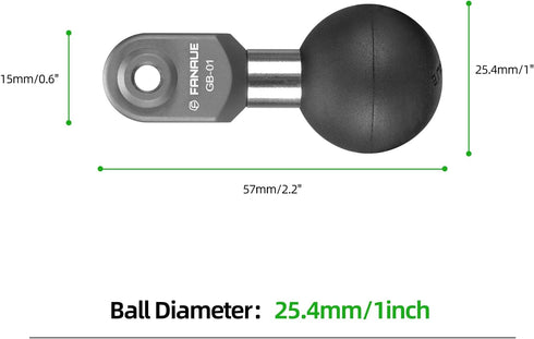 FANAUE GB-01 Action Camera Universal Ball Adapter, Compatible with GOPRO HERO 9/10/11 and Other Action Cameras