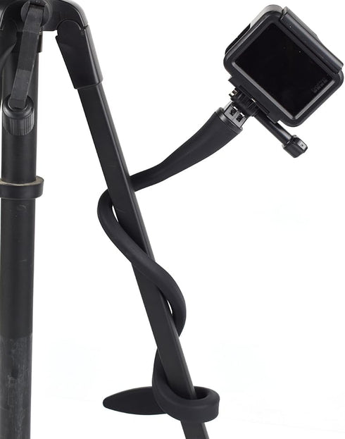 Fence Mount Chain Link Mount for Action Camera Phone, Flexible Clamp Selfie Pole Gooseneck Mount for GoPro, Insta360,