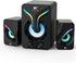 OROW Mini PC Speakers, 2.1 Desktop Speakers with Subwoofer, RGB Lights, USB Powered, Stereo Sound for Monitor/Laptop