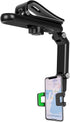 Pleoos Sun Visor Car Phone Holder, 360 Rearview Phone Holder for Car Sun