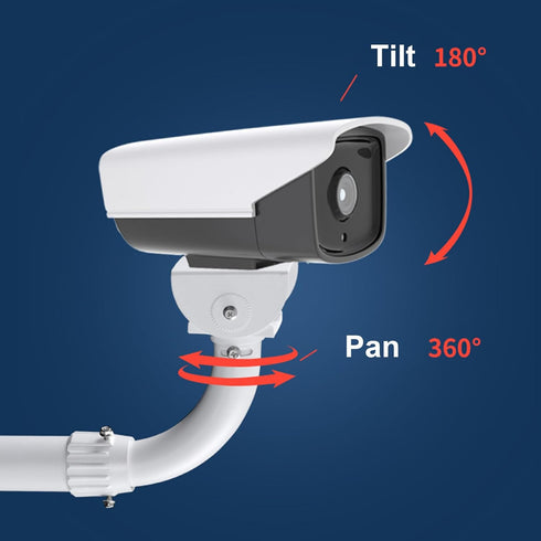 WiTi Solid J-Pole Bracket for Security Surveillance Cameras, Adjustable Wall and Ceiling Mount for CCTV IP Camera