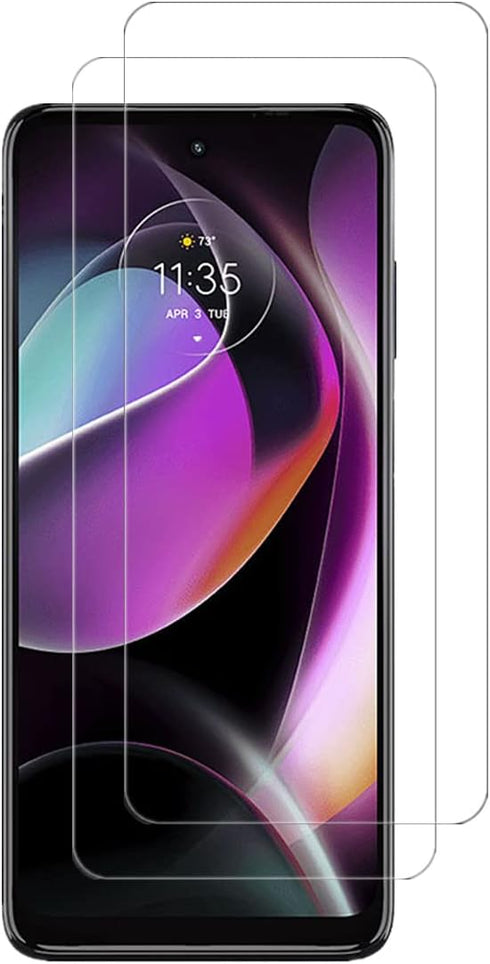 VIESUP (2 Pack) Tempered Glass Screen Protector for Moto G 5G 2022, 9H Hardness, Clear, Anti-Scratch, Easy Install