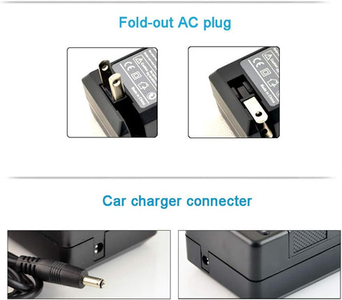 NB-11L/NB-11LH Battery (2-Pack) and Charger Kit for Canon PowerShot ELPH 190 is, ELPH 180, ELPH 110 HS, SX400 is, SX410