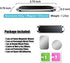 SALEX Flat Magnetic Phone Mounts 2 Pack, Black & Silver Cell Phone Holder for Car Dashboard and Wall Mount