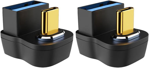 2 pcs USB3.0 to Type-C Magnetic Adapter, Type-C Male to USB3.0 Female for Laptop and Desktop Devices