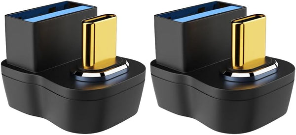 2 pcs USB3.0 to Type-C Magnetic Adapter, Type-C Male to USB3.0 Female for Laptop and Desktop Devices