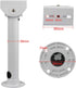 CCTV Security Camera Mount Bracket, Adjustable Universal Camera Wall Mounting Bracket for CCTV Security Camera/I Mount/Dome Camera/IP Camera/11.8in