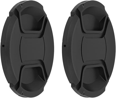 SIOTI 86mm Lens Cap, 2 Packs + 1 Cleaning Wiper, Compatible with Camera Lens & Filter Adapter Ring