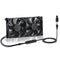 xiaoqijia Dual 120mm 10-Speed Adjustable IPX5 Cooling Case Fan for Receiver DVR Xbox