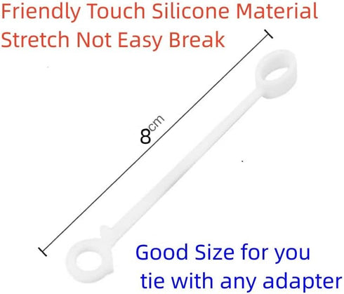 Silicone Anti-Lost Cable Tether for Apple Pencil 1st Gen, Charging Adapter, USB C to Lightning Adapter and More