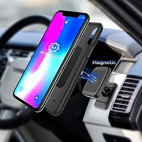 WixGear 2 Pack Universal Stick On Dashboard Magnetic Phone Car Mount for Cell Phones and Mini Tablets