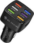 Car Charger Adapter, 6 USB Multi Port Fast Charger with QC 3.0, Quick Charging for Most Cell Phones, Black