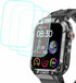Tempered Glass Screen Protector for Hvlgmrc P66 1.96 inches Rugged Smart Watch, 3pcs, 9H