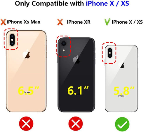 JIAXIUFEN Compatible iPhone X iPhone Xs Case, Gold Sparkle Glitter Marble Slim Shockproof TPU Cover, Pink Purple.