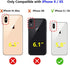 JIAXIUFEN Compatible iPhone X iPhone Xs Case, Gold Sparkle Glitter Marble Slim Shockproof TPU Cover, Pink Purple.