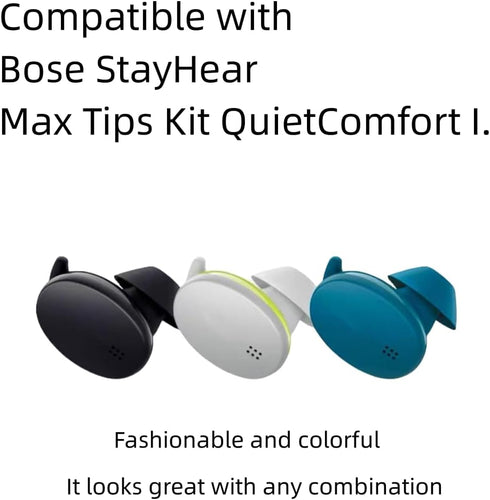 Silicone Earbud Tips, Replacement Compatible with Bose QuietComfort I and Sport Earbuds, 3 Pairs