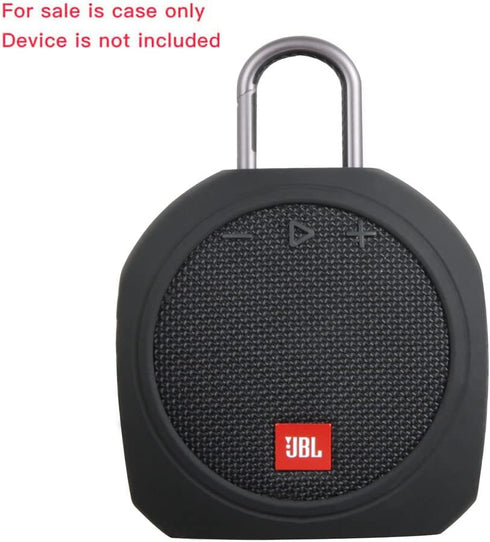 Hermitshell Silicone Carrying Case Replacement for JBL Clip 3 Portable Waterproof Wireless Bluetooth Speaker (Black)