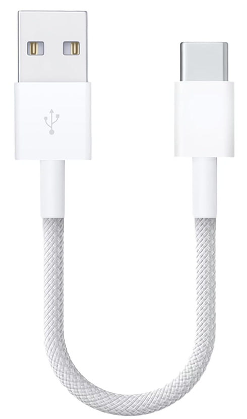 Short Cables for iPhone 15 Charger CarPlay 1 ft, Woven USB C Cable for Apple iPhone 15 Pro Max/iPad Air 4, White
