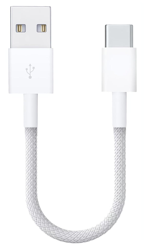 Short Cables for iPhone 15 Charger CarPlay 1 ft, Woven USB C Cable for Apple iPhone 15 Pro Max/iPad Air 4, White