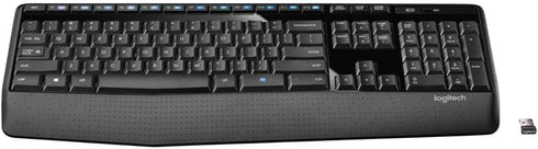 Logitech K345 Wireless Keyboard with Palm Rest, Full-Sized and 2.4 GHz USB Receiver for PC and Laptop
