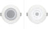 Pyle 4” Pair Flush Mount in-Wall in-Ceiling 2-Way Home Speaker System with Built-in LED Lights, White