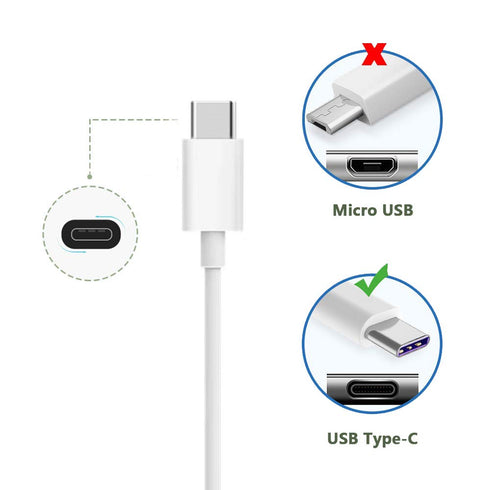 6ft Fast Charger Cable: USB-C to USB-A for iPad Pro, Galaxy, MacBook Air, Nintendo Switch, Pixel, LG, Sony, OnePlus.