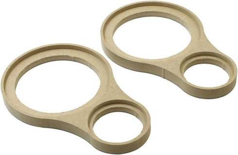 Unifizz 2pcs Wooden Car Speaker Spacer Stereo Mount Adapter Ring Bracket, 3.1inch & 2.1inch ID