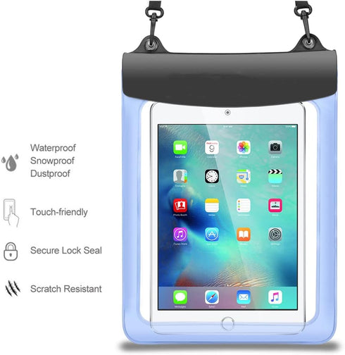 Waterproof Tablet Case Dry Bag Pouch for iPad 10.2, 9.7, Pro 11, 12.9, Galaxy Tab A8, Fire HD 10