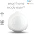 Globe Electric Wi-Fi Smart Motion Detector - No Hub Required, Battery Operated, White, 50026