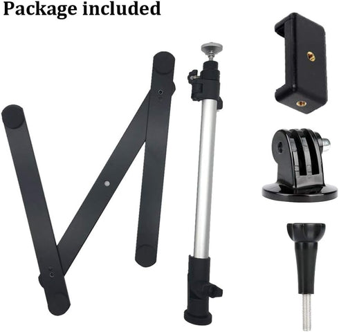 AONTOKY Photo Copy Pico Projector Stand Overhead Phone Mount Adjustable Tabletop Teaching Online Stand for Live