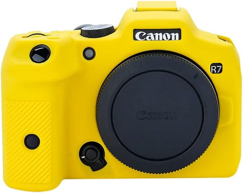 Rieibi EOS R7 Silicone Case for Canon eos r7 Digital Camera - Protective Cover - Yellow