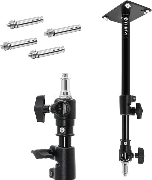 Thinvik Photography Studio Camera Stand, Lighting Wall Ceiling Mount Boom Arm for Video Monolight, Aluminum Alloy
