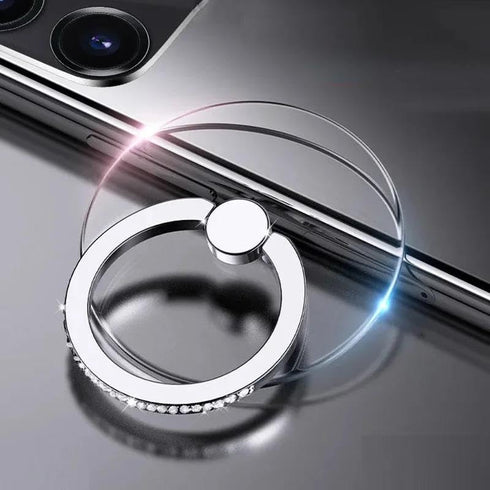VRIINGTA Holder2Pcs Kickstand360 Cell Phone Ring Stand Transparent Finger Ring Degree Rotation Hand Phone Ring Grip