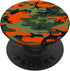 Pop Military Camouflage Pattern, Green Black Orange Camo, PopSockets Standard PopGrip
