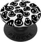 Groovy Melting Happy Face Retro Aesthetic Black Y2K White PopSockets Standard PopGrip