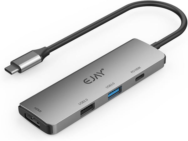 EJAY 4-in-1 USB C Docking Station with 100W PD Charging, HDMI 4K@30Hz, USB
