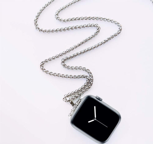 Stainless Steel Chain Necklace Pendant - Compatible with Apple Watch 42mm Series 3 2 1 / 44mm Series 5 4