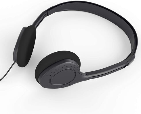 Maeline Bulk Headphones with 3.5 mm Headphone Plug - 20 Pack - Black