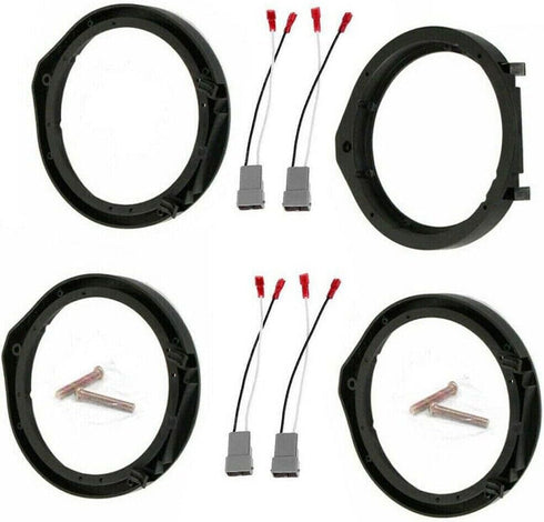 TEAMWILL 2 Pairs Car Speaker Adapter Board and Wiring Harness Connector for Honda-Civic 6.5"