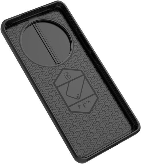 Compatible with Honor X50 5G Bracket Shell and Honor X9b 5G Case, with Slide Camera Lens Cover, Black