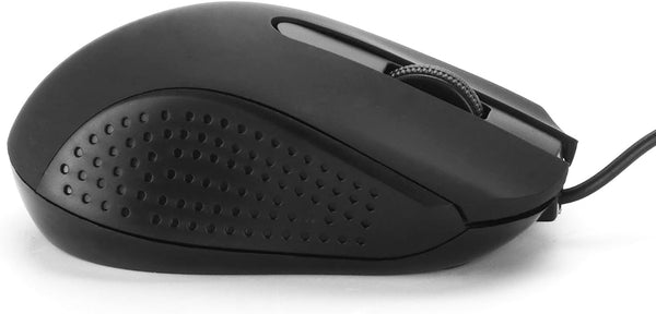 Wired USB Computer Mouse, Ergonomic Design USB Mouse for Laptops and PCs, Office and Home Mice (Black, Wired)