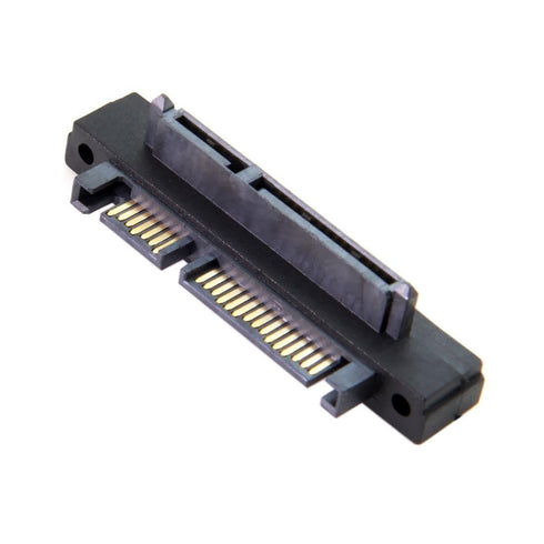 chenyang SATA Male to Female 90 Degree UP Angled Gender Changer Connector for Hard Disk Drive