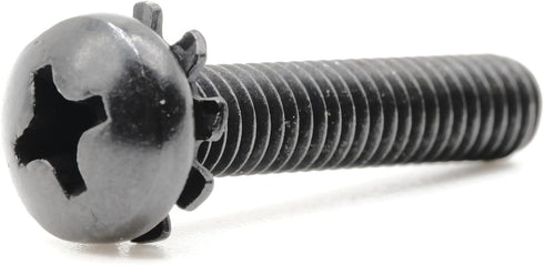 Replacement Screws - 1 Set of Metric Screws (Model RS-198358) Pan Head - Philips Drive - Black Plated (Pack of 8)